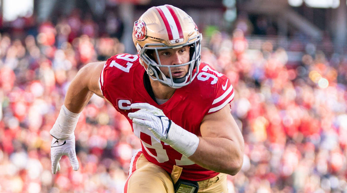 49ers defensive end Nick Bosa